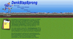 Desktop Screenshot of denkstapsprong.geedesign.com