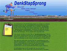 Tablet Screenshot of denkstapsprong.geedesign.com